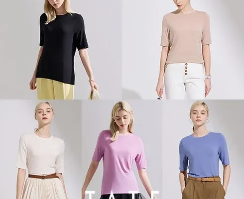 미리주문필수!! 테이트 24SS 여성 썸머 코튼 블렌딩 프레쉬 아트웍 스웨트 셔츠 4종 베스트 상품